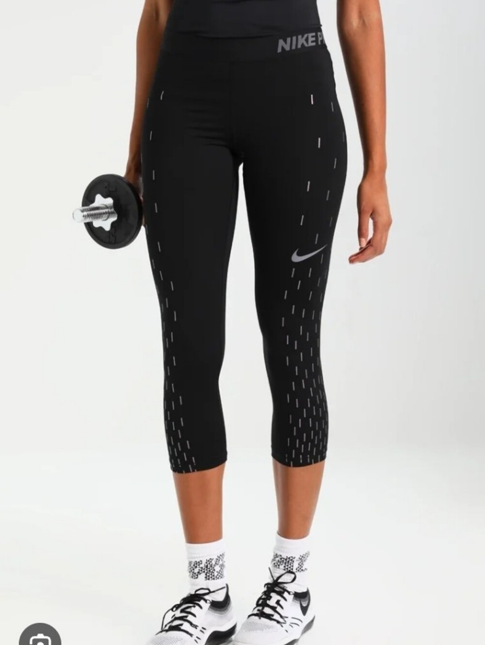 Nike Black 3/4 Reflective Training Leggings